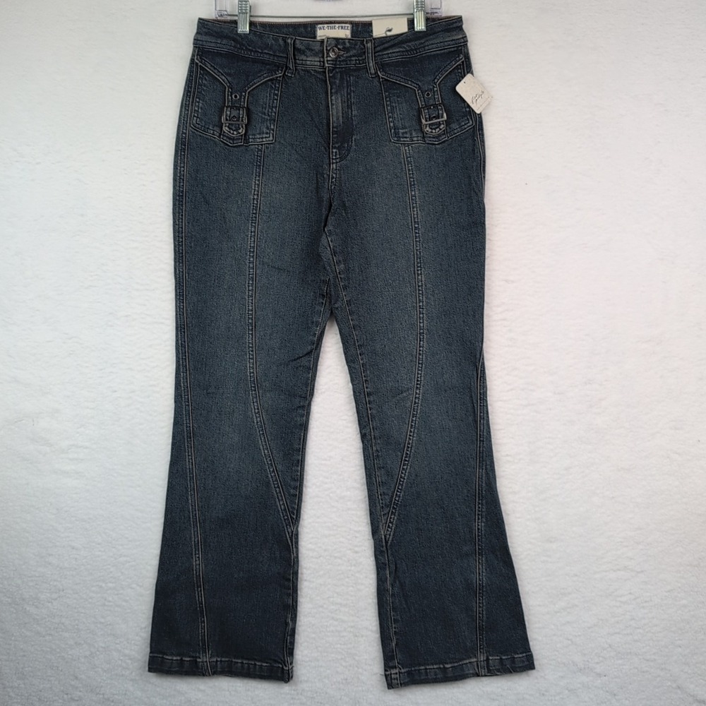 NWT‎ Free People We The Free Love Stone Bootcut Jeans Women's Size 31